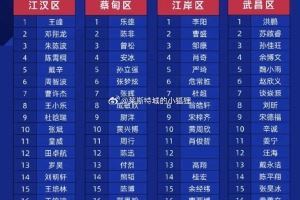 武汉“汉超”公布球员名单,此前随江汉区训练的刘邵子洋未在列