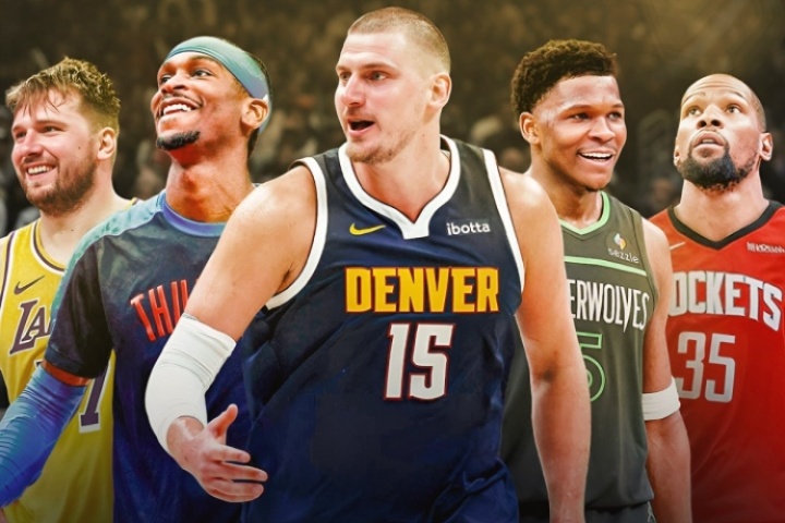 ClutchPoints评西部前5:约基奇、SGA、爱德华兹、东契奇、杜兰特
