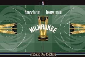  看得人眼花缭乱！NBA杯重磅来袭 各支球队祭出五颜六色的地板
