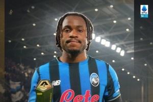  小角度爆射破门！卢克曼当选亚特兰大vs米兰全场最佳球员