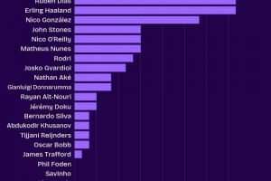 头球不再是短板!哈兰德本赛季英超成功争顶22次,并列队内最多
